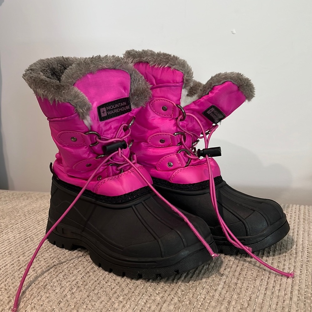 Pink mountain warehouse girls snow boots